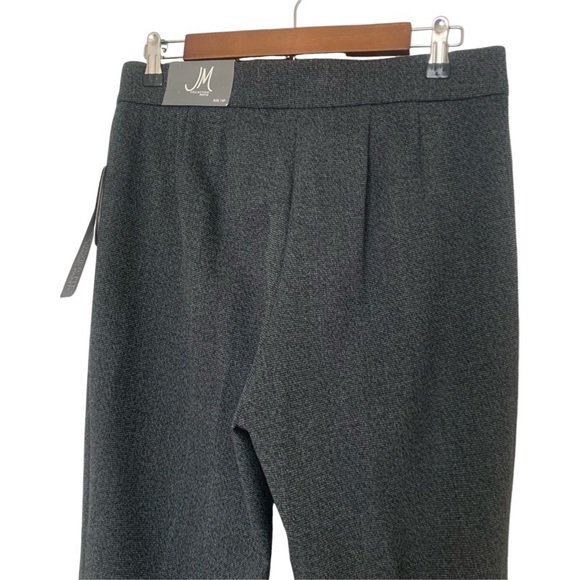 NWT Macys JM Collection Curvier Fit Magic Stretch Gray Heathered Flare Pants 10P - Picture 3 of 10